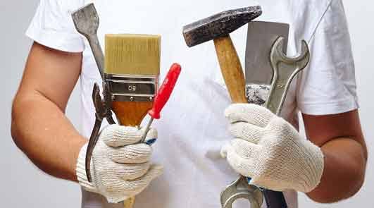 Outils pour travaux de rénovation