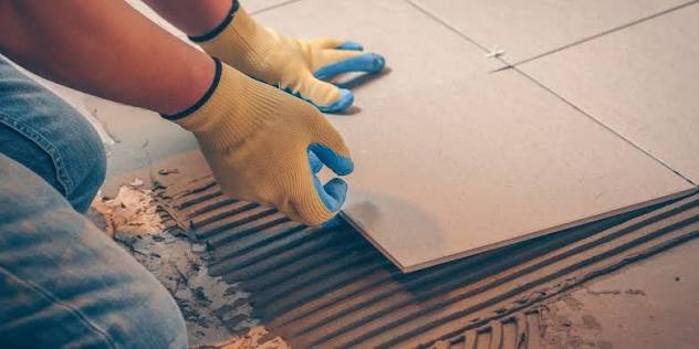 Pose de carrelage intérieur